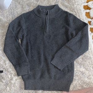 Boys gray knitted pull over sweater